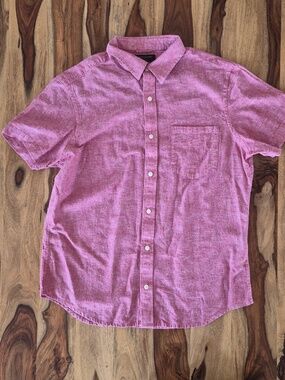 Banana Republic Linen & Cotton Blend Short Sleeve Shirt